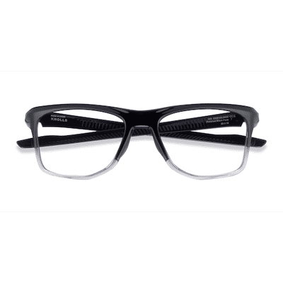 Unisex s square Polished Black Plastic Prescription eyeglasses - Eyebuydirect s Oakley Knolls