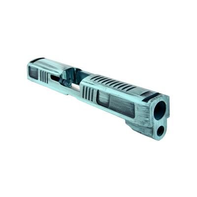 Gun Cuts Counter Strike for Sig Sauer P320 Full Size/M17 Optic Cut Battleworn Robbins Egg Blue GC-P320F-CST-REBBW-RMR