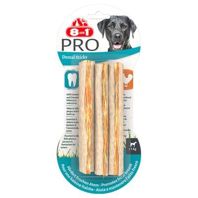 75g Pro Dental Twist Sticks 8in1 Delights Dog Treats