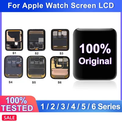 For apple watch Series 1 2 3 4 5 6 ,display apple watch 4 44mm ,oled LCD Digitizer Assembly Replacement 38mm 42mm 40mm 44mm