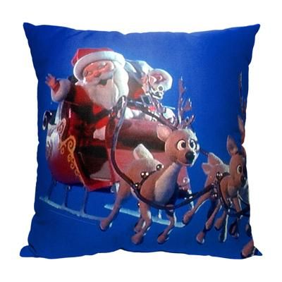 Wb Year Without A Santa Claushere Comes Santa 18X18 Printed Throw Pillow by The Northwest in O