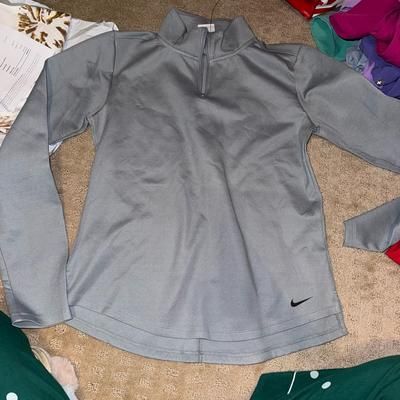 Nike Tops | 1/4 Zip | Color: Gray | Size: S