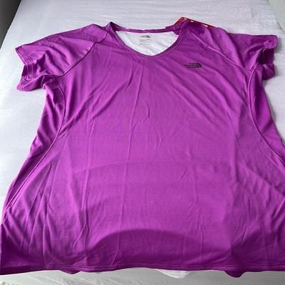 The North Face Tops | $20north Face T-Shirt | Color: Purple/White | Size: Xl