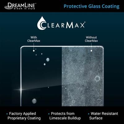 Dreamline DreamLine Unidoor-X 54 1/2 - 55 inch W x 72 inch H Frameless Hinged Shower Door in Oil Rubbed Bronze - Left Wall Installation D32406572L-06