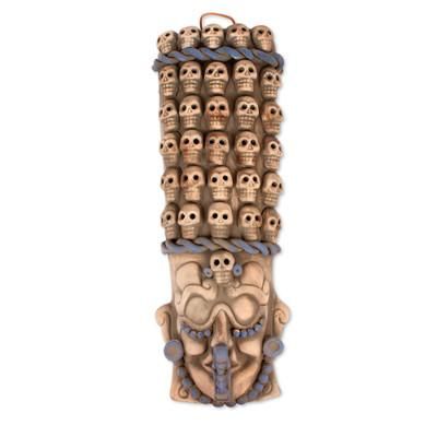 Ceramic mask, 'Maya Tzompantli'