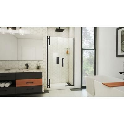 Dreamline DreamLine Ascend 40 1/2 - 41 1/2 inch W x 72 inch H Frameless Pivot Shower Door in Matte Black SDAD405720VXX09