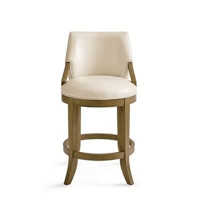 Roland Swivel Bar & Counter Stool - Counter Height (26" Seat), Harvest, Harvest/Marbled Bone/Counter Height - Grandin Road
