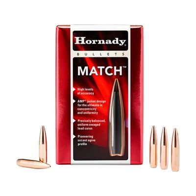 Hornady Match Rifle Bullets 6.5mm .264 140 Grain Boat Tail Hollow Point Match