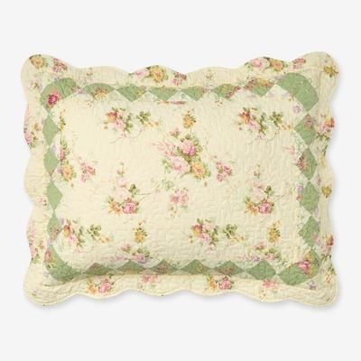 Charlotte Sham by BrylaneHome in Ivory (Size STAND)
