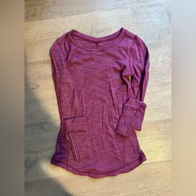 Lululemon Athletica Tops | Lululemon Long Sleeve Shirt | Color: Pink | Size: 2