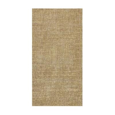 Hoffmaster FP1206 FashnPoint 1/6 Fold Guest Towel - Burlap, Brown, Burlap Print, Point-to-point Embossed, Case of 900