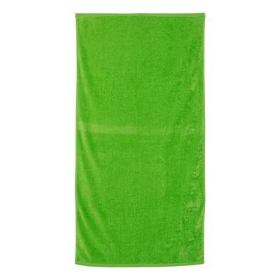 Q-Tees QV3060 Velour Beach Towel in Lime | Cotton