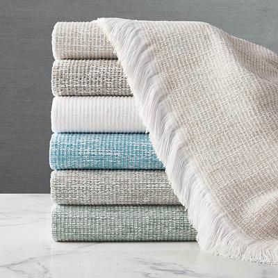 Sunbrella Crosshatch Indoor/Outdoor Throw - Spa - Frontgate