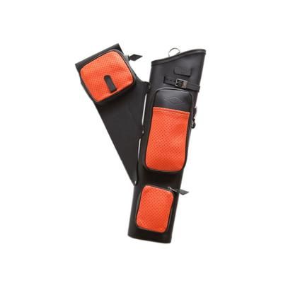 Neet NT-2300 Leather Target Quiver Black/Orange 4 Arrow 1054