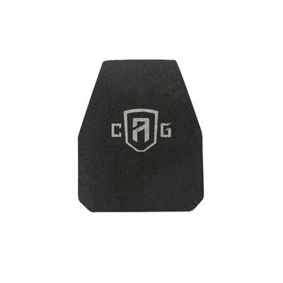 Custom Armor Group AR500 Rhino Coated Level III Stand Alone Steel Armor Plate Swimmers Cut 10in x 12in AR500-ASC-10X12