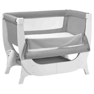 BEABA x Shnuggle Air Bedside Sleeper Infant Crib - Dove Grey