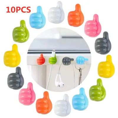 Supporto in gomma a forma di mano cavo per occhiali cavo di alimentazione linea di ricarica Mini gancio autoadesivo Car Storag Organizer Gadget decorazioni