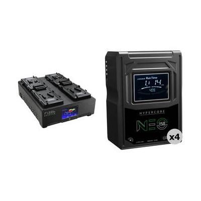 Core SWX HyperCore NEO 150 Mini 4-Battery Kit with FLEET Quantum Charger (V-Mount) NEO-150S