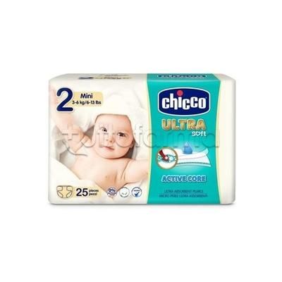 Chicco Pannolino Ultra Mini Taglia 2 3-6Kg 25 Pezzi Taglia 6