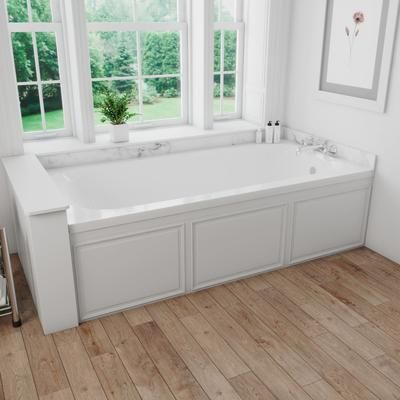 Aquarius Joliet 72 x 36 Acrylic Alcove Bathtub with Right Drain RN7236TOFR-WHT
