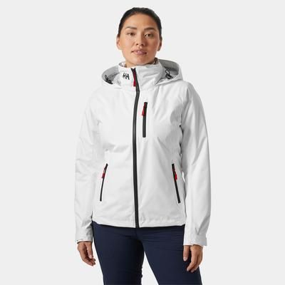Helly Hansen Women’s Crew Hooded Midlayer Sailing Jacket 2.0 White 4XL