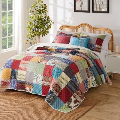 Renee Upcycle Quilt And Pillow Sham Set by Greenland Home Fashions in Multi (Size 2PC TWIN/XL)