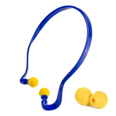 Bouchons d'oreille montés sur la tête en silicone souple, protection anti-bruit, cache-oreilles, réduction du bruit de travail du sommeil, bouchons d'oreille, bleu, jaune, 1, 5, 10, P12