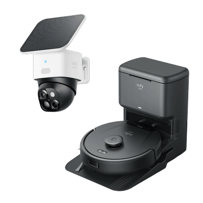 SoloCam S340+eufy Clean L60 with Self-Empty Station