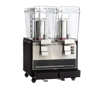 MoTak MDD-2-3 Refrigerated Drink Dispenser w/ (2) 3 gal Bowls, Pre Mix, 120v, Rotary System, Non-Drip, Stainless Steel