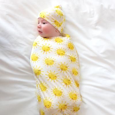 Sunshine Swaddle & Hat Set - OSFA