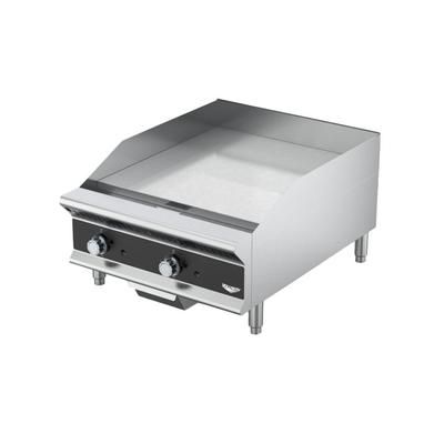Vollrath GGHDM-24 24" Heavy-Duty Gas Commercial Griddle w/ Manual Controls - 1" Steel Plate, Stainless Steel, Convertible, Gas Type: NG