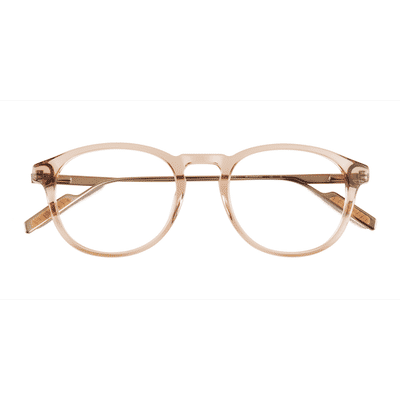 Unisex s round Brown Acetate,Metal Prescription eyeglasses - Eyebuydirect s Rise
