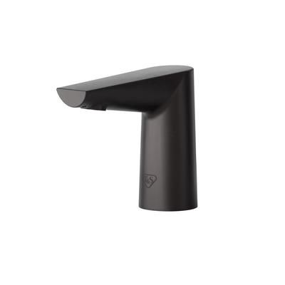 T&S ECW-3152-MB WaveCrest Deck Mount Electronic Faucet - Single Hole, Fixed Spout, Battery Operated, Matte Black, 2 1/4" x 4" x 5 5/16"