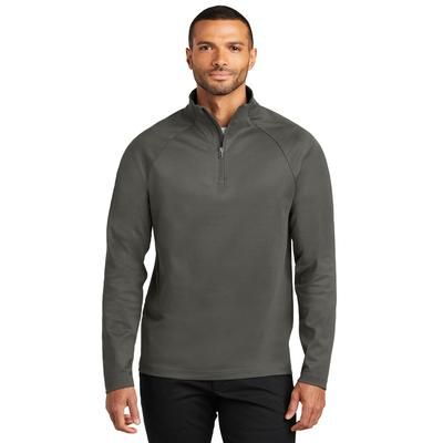Port Authority K870 C-FREE Cypress 1/4-Zip in Grey Steel size XS | Polyester Blend