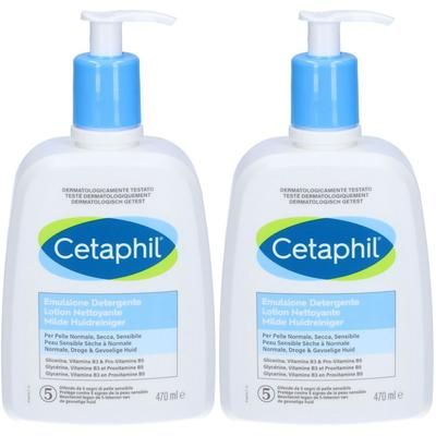 Cetaphil Emulsione Detergente Set da 2 2x470 ml