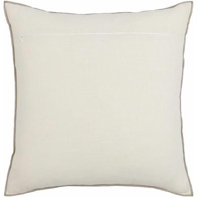 Tobin 20" Square Modern Cotton Beige/Taupe Throw Pillow - Boutique Rugs