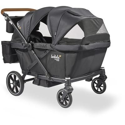 Larktale Caravan Coupe Quad (4 Seater) Stroller Wagon - Byron Black
