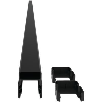 RDI Avalon Aluminum Top Rails 8 Foot - Satin Black - Tristan