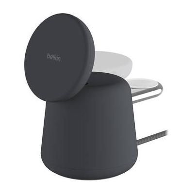 Belkin BoostCharge Pro 2-in-1 Wireless Charging Dock with 15W MagSafe (Charcoal) WIZ020TTH36