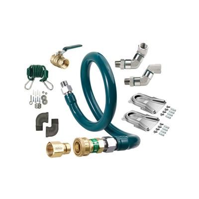 Krowne M12572K12 72" Gas Connector Kit w/ 1 1/4" Female/Male Couplings, Stainless Steel