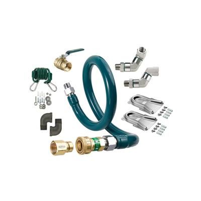 Krowne M5048K12 48" Gas Connector Kit w/ 1/2" Female/Male Couplings, Stainless Steel