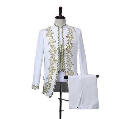 Retrò Vintage Rococò Medievale Pantaloni Completi Blazer Gilet Principe Gentiluomo Aristocratico Costume Per uomo Evento / Festa Carnevale di Venezia Festival Adulti Cappotto Gilet Pantaloni