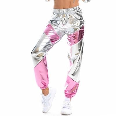 Streetwear Anni '80 Hip-hop Pantaloni Mascherata Ragazze piccanti Blocco di colori Per donna Costume di Carnevale Carnevale Mascherata Addio al Nubilato Parata dell'Orgoglio Mese dell'orgoglio