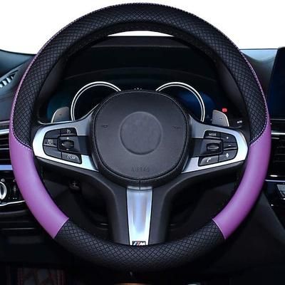 coprivolante per auto in pelle universale antiscivolo da 15 polliciamp;amplificatore; inodore