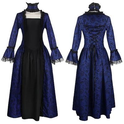 Gotico Rococò Vittoriano Costume da festa Abito da Ballo Principessa Costume Per donna Reale Mascherata Feste Carnevale di Venezia Adulti Vestito