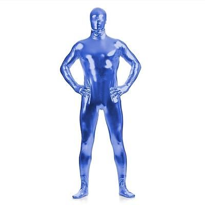 Costume di Carnevale Tuta Intera Tute Zentai Lucide Costume Cosplay Catsuit Tinta unita Sesso Costume Sexy Per uomo Per donna Costume per Halloween Adulti