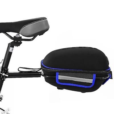 west bike 8 l borsa da sella per bici borsa portabiciclette con struttura in metallo e copertura antipioggia impermeabile strisce riflettenti leggere borsa per bici panno borsa per bicicletta in lycra eva borsa per ciclo bici bicicletta ciclismo