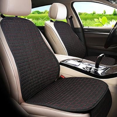 Copertura del sedile dell'auto in lino di lino – Cuscino per sedile anteriore accessorio per interni auto traspirante per auto SUV