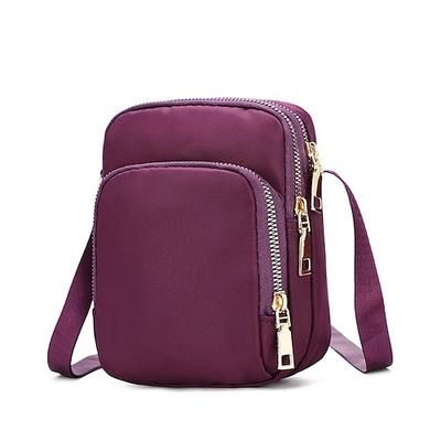 borsa a tracolla multitasche rossa da donna – borsa a tracolla leggera e versatile per l'uso quotidiano e i viaggi
