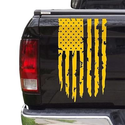 adesivo per auto con decalcomania in vinile per portellone posteriore camion bandiera americana americana compatibile con la maggior parte dei camioncini e la maggior parte dei veicoli